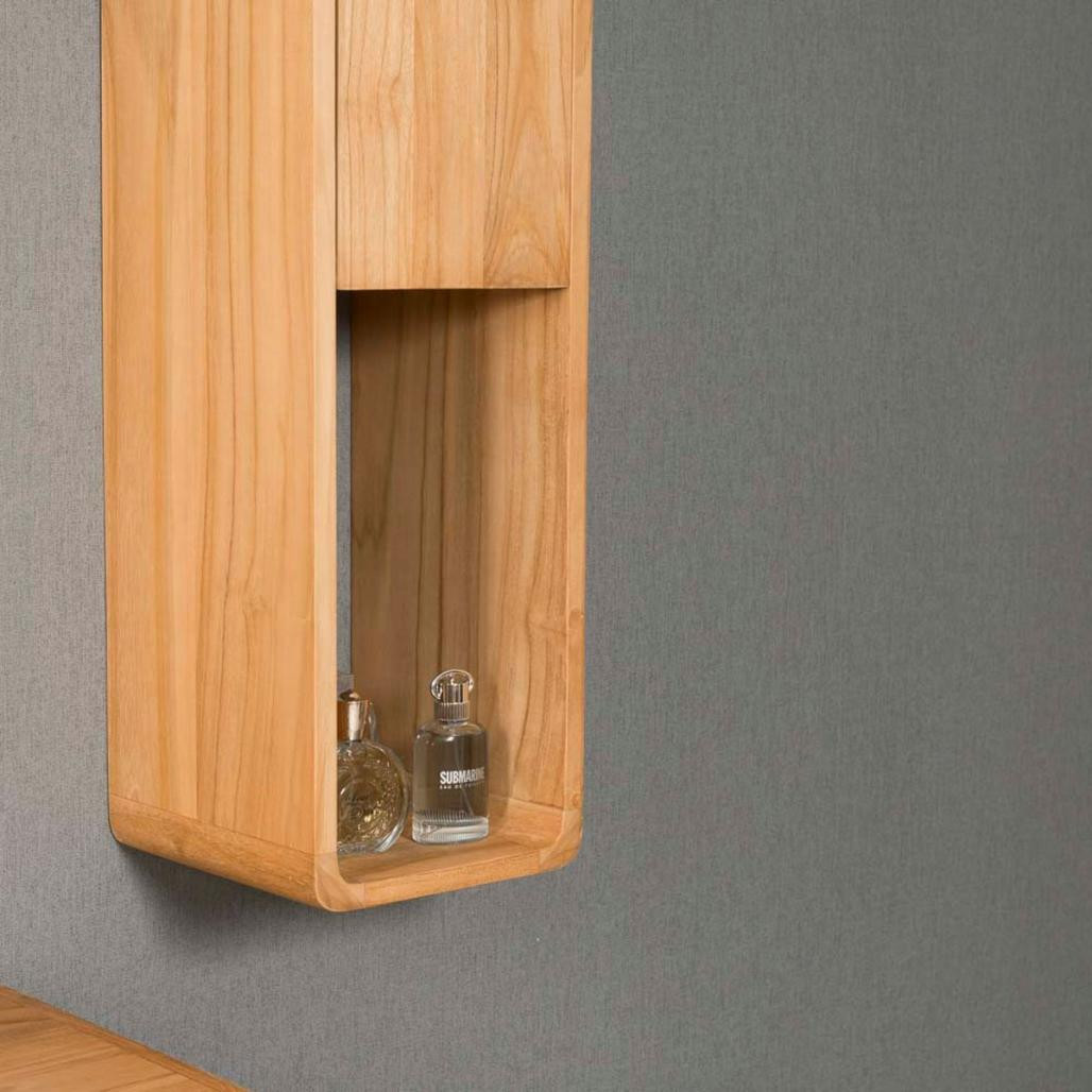 Colonne suspendue de salle de bain en teck Milo Colonne suspendue de salle de bain en teck Milo