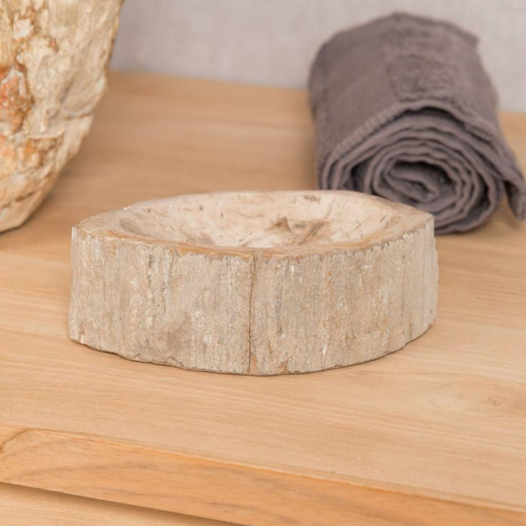 Porte savon en bois pétrifié Porte savon en bois pétrifié