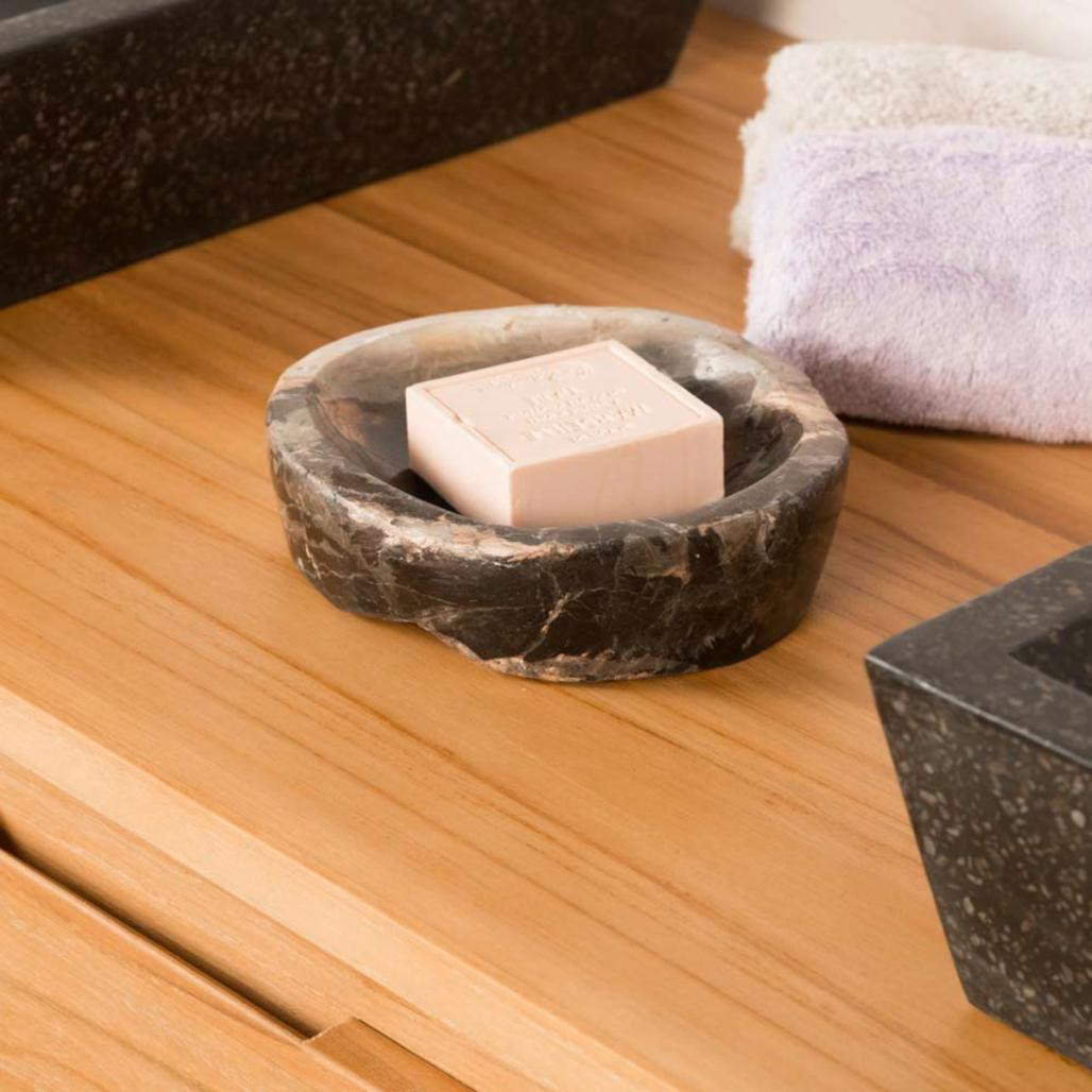 Porte savon en bois pétrifié Porte savon en bois pétrifié