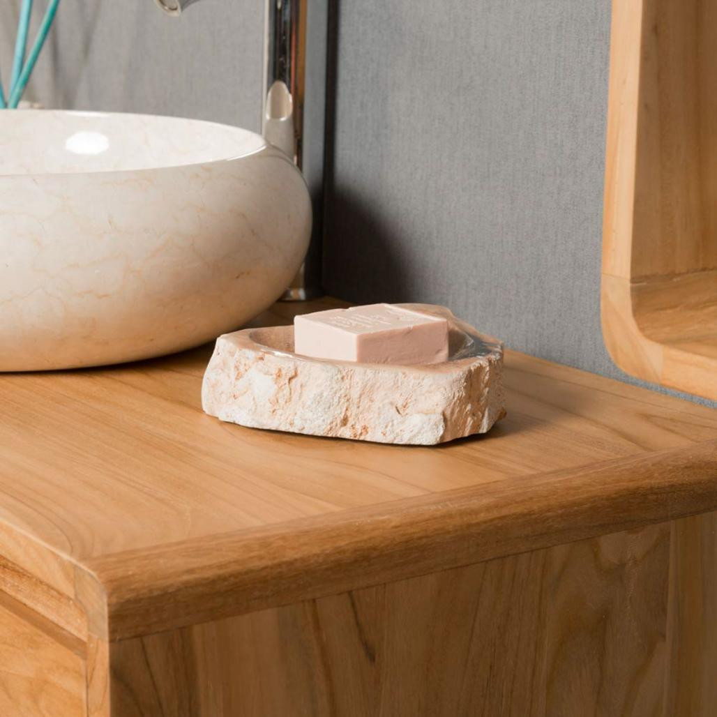 Porte savon en bois pétrifié Porte savon en bois pétrifié