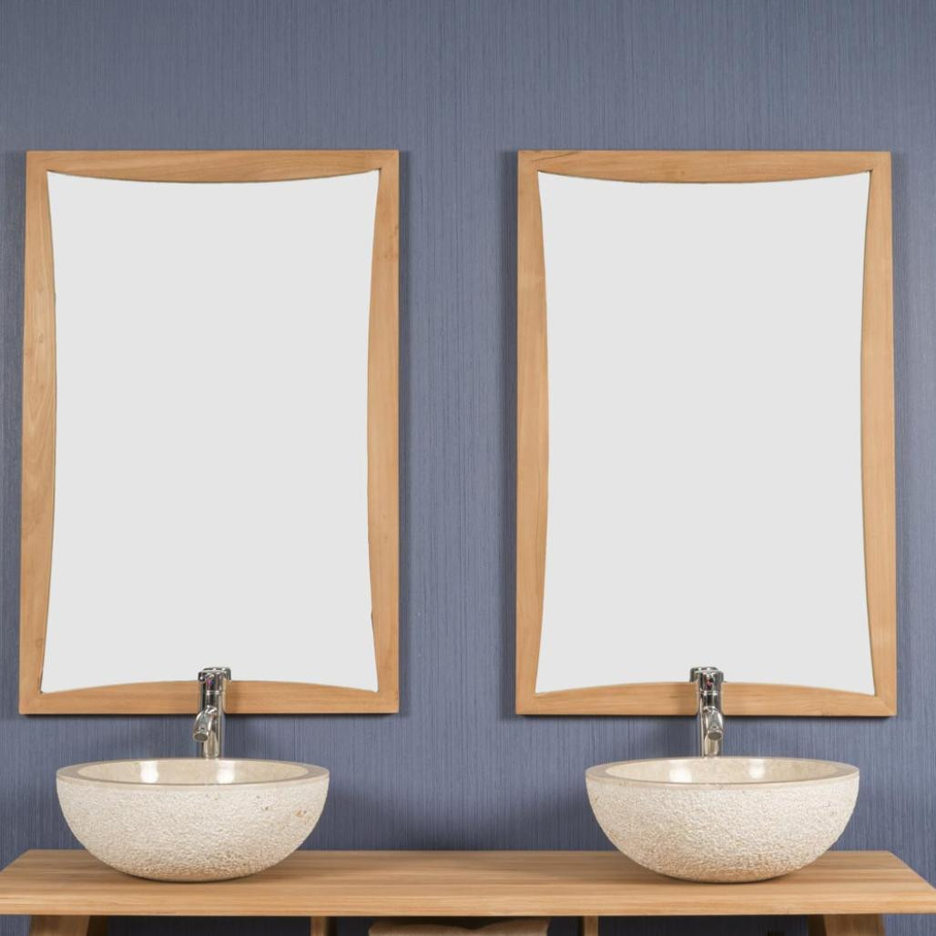 Miroir en teck Tango 60 x 90 cm