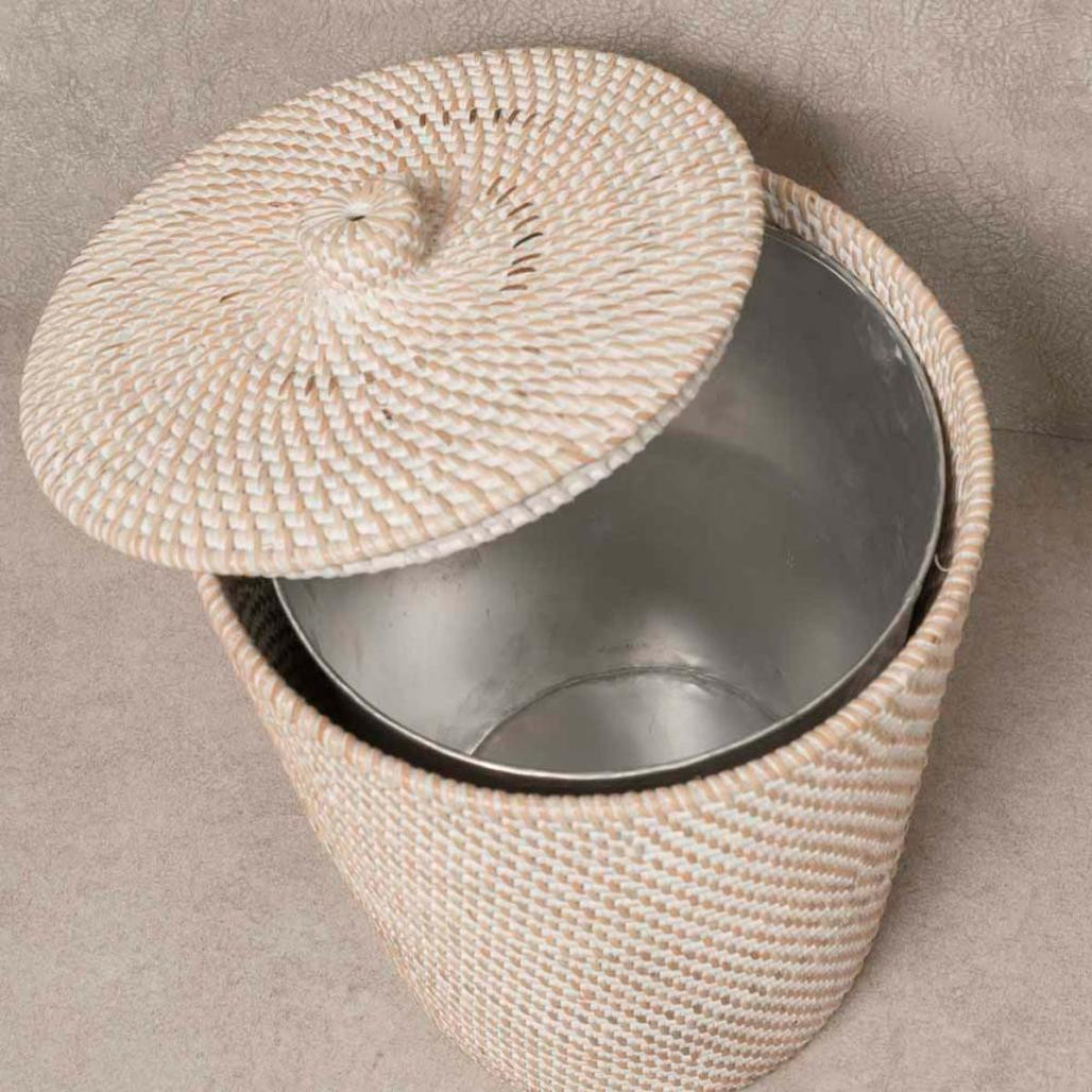 Poubelle de salle de bain en fibre végétale Poubelle de salle de bain en fibre végétale