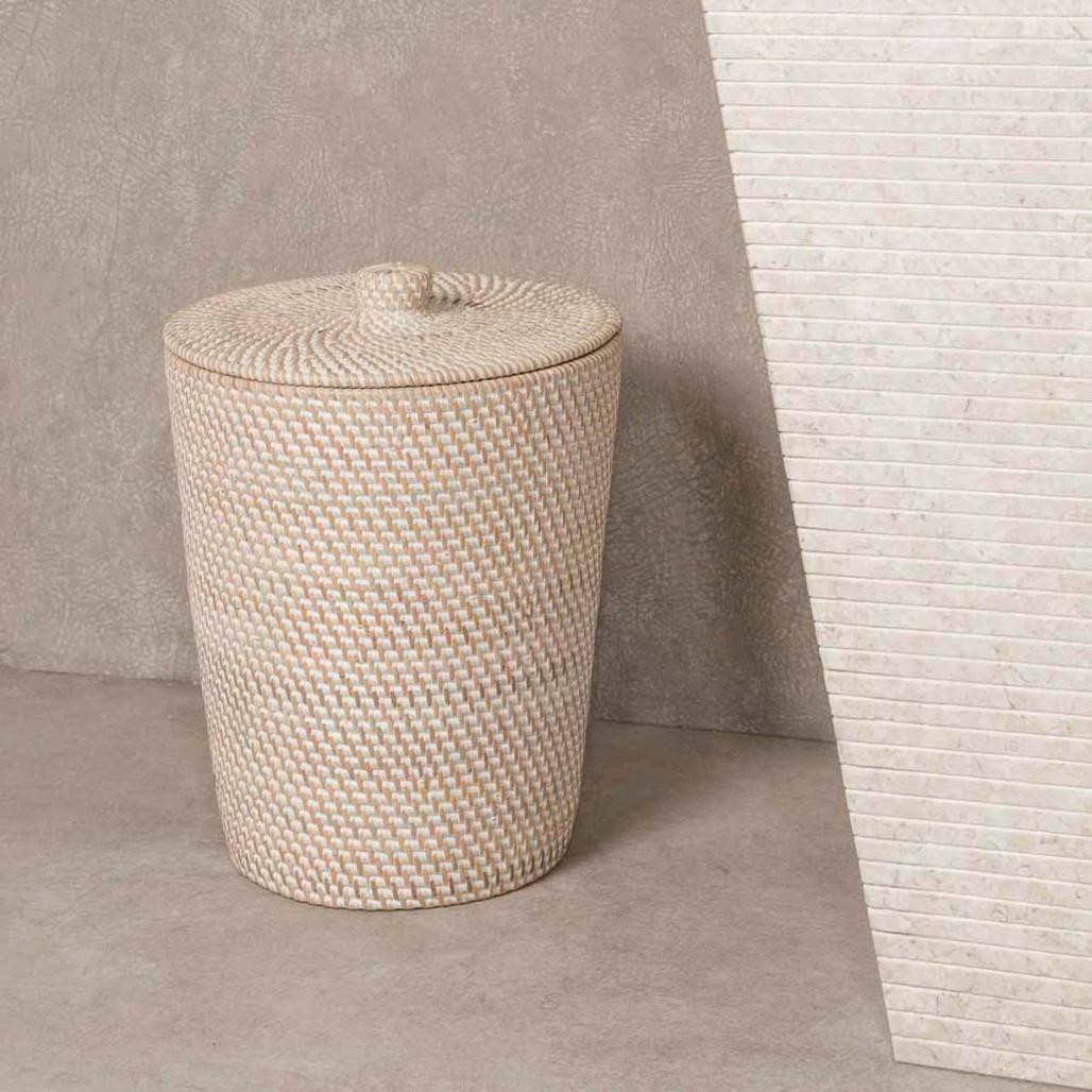 Poubelle de salle de bain en fibre végétale Poubelle de salle de bain en fibre végétale