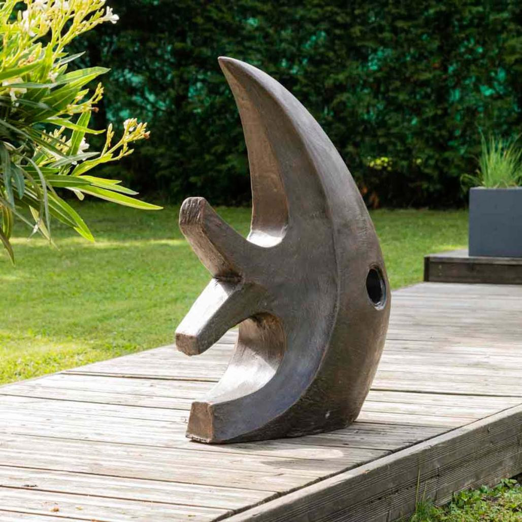 Statue design de jardin poisson 78 cm brun Statue design de jardin poisson 78 cm brun
