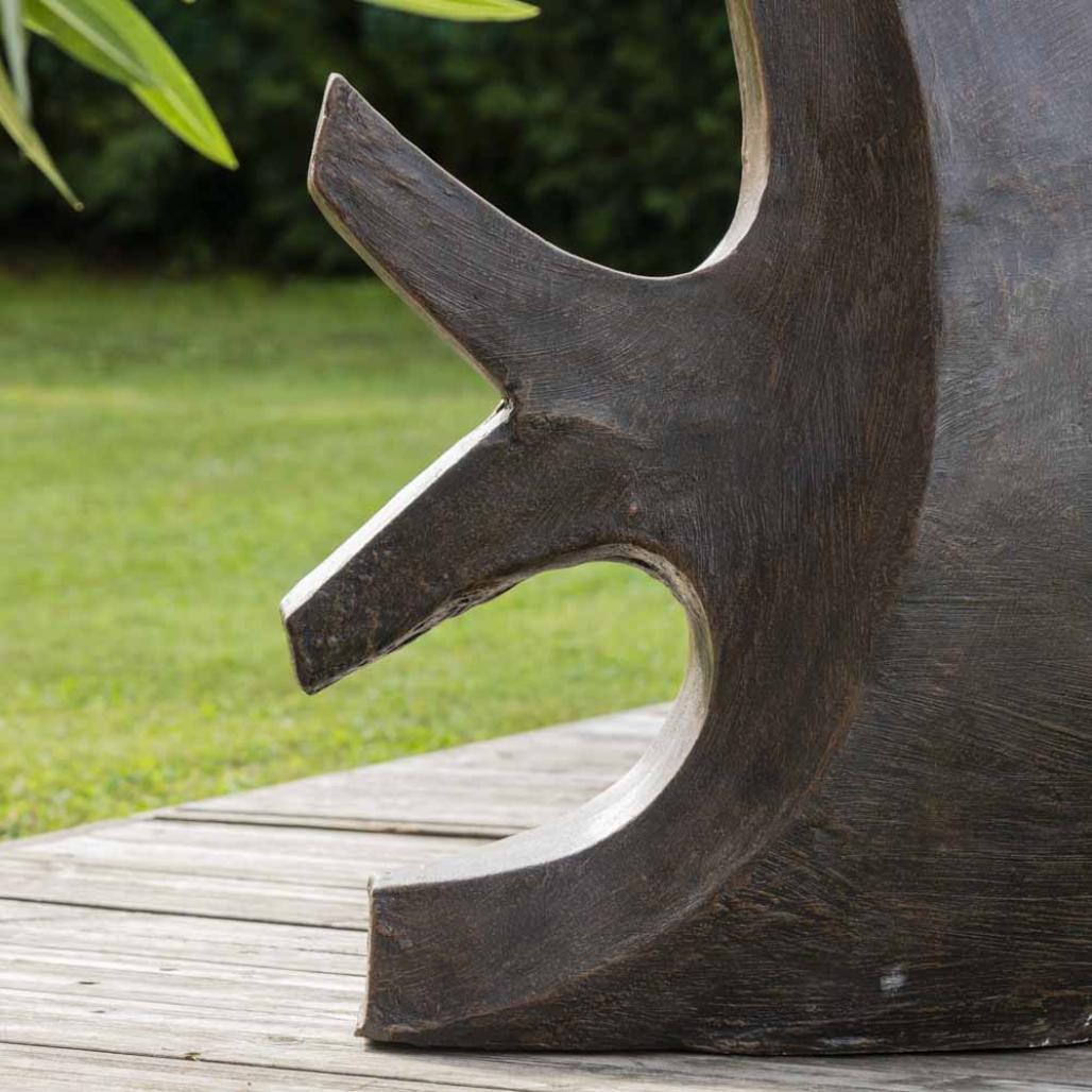 Statue De Carpe En Céramique Pour Jardin - 11x9x7 Cm - Décoration De Pelouse, Fontaine, Bassin - Résistante Aux Intempéries