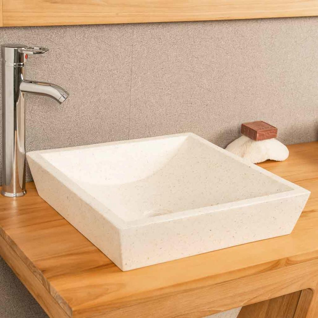 Meuble avec vasque en teck Khéops 140 Meuble avec vasque en teck Khéops 140