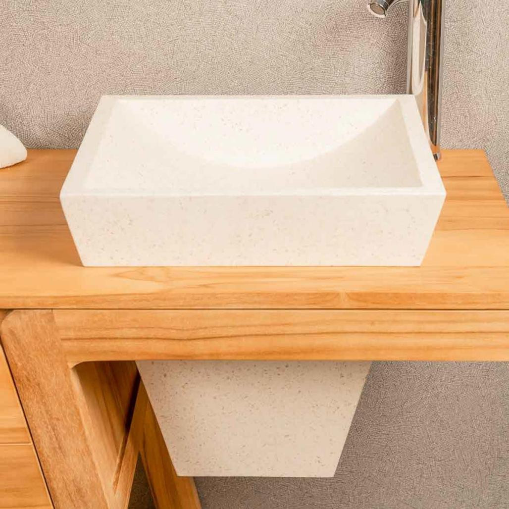 Meuble avec vasque en teck Khéops 140 Meuble avec vasque en teck Khéops 140