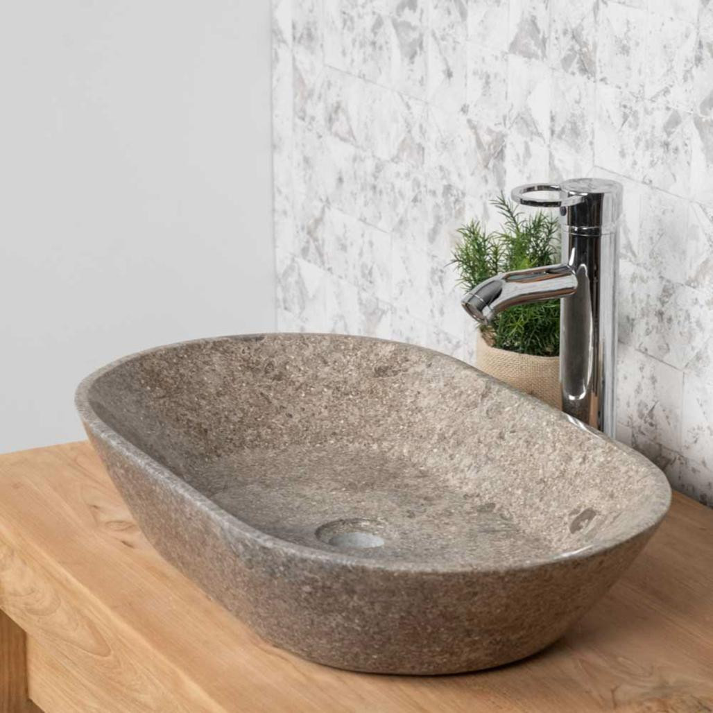 Vasque salle de bain à poser Eve gris 60cm