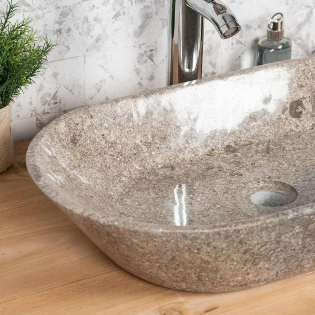 Vasque salle de bain à poser Eve gris 60cm