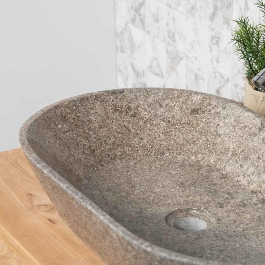 Vasque salle de bain à poser Eve gris 60cm