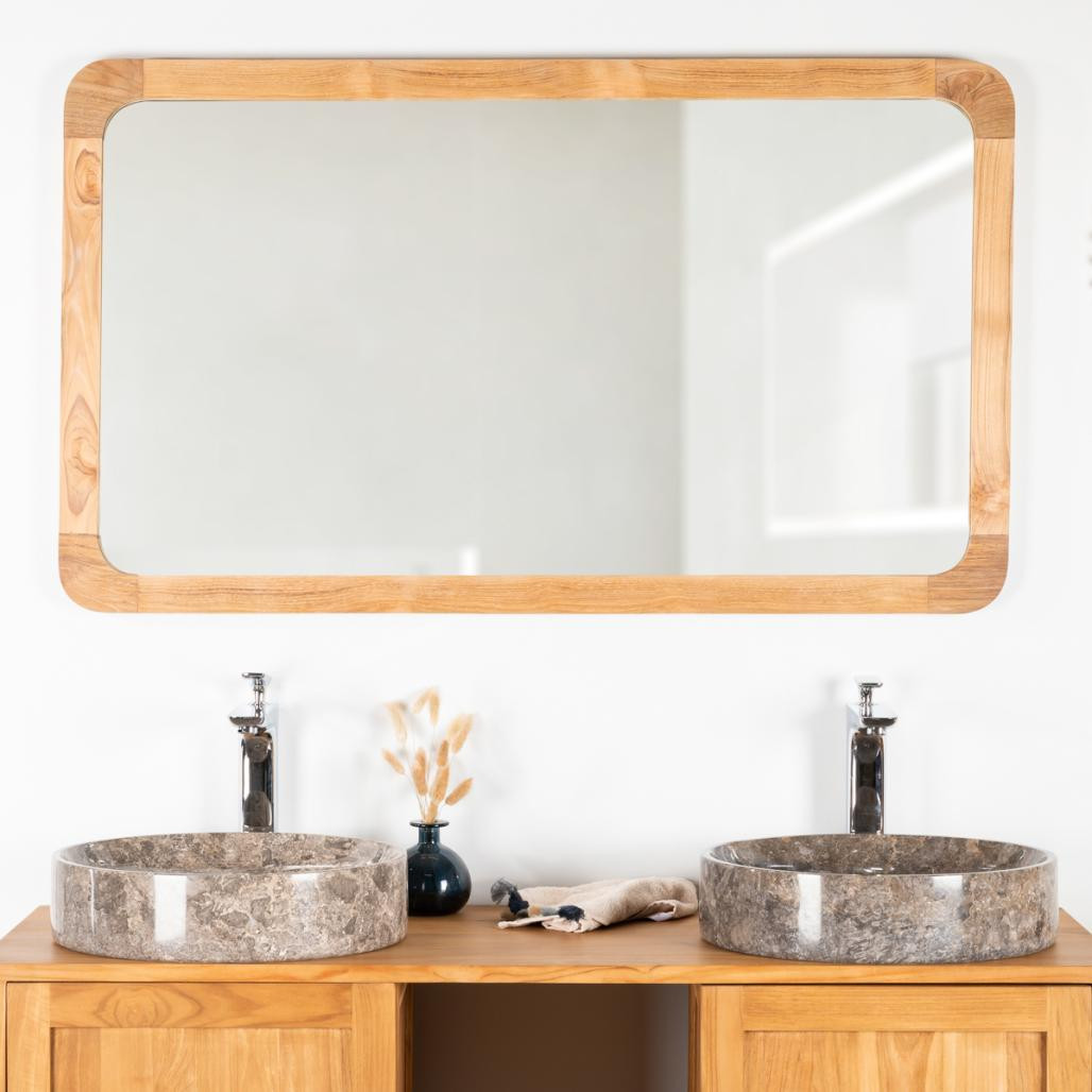 Vasque de salle de bain à poser en marbre Mino gris