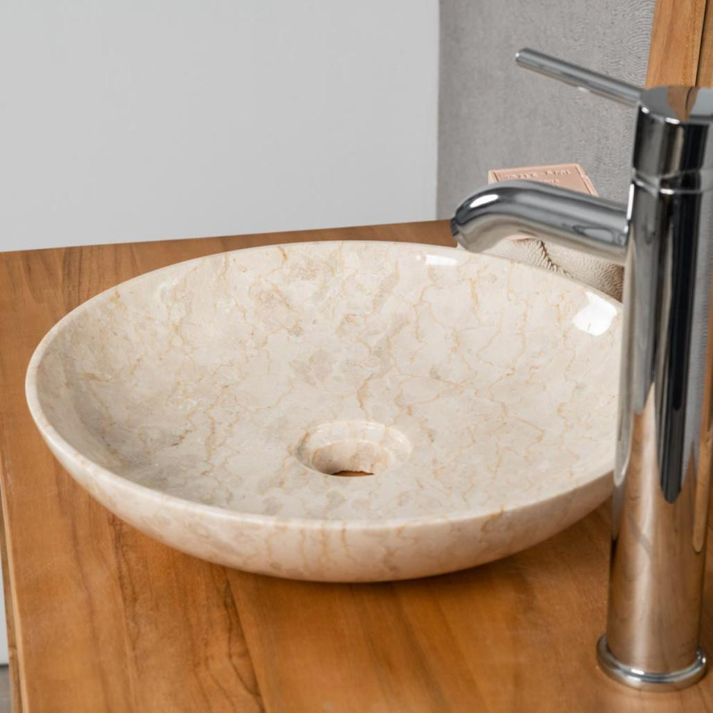 Vasque à poser salle de bain Lysom 35 cm creme Vasque à poser salle de bain Lysom 35 cm creme