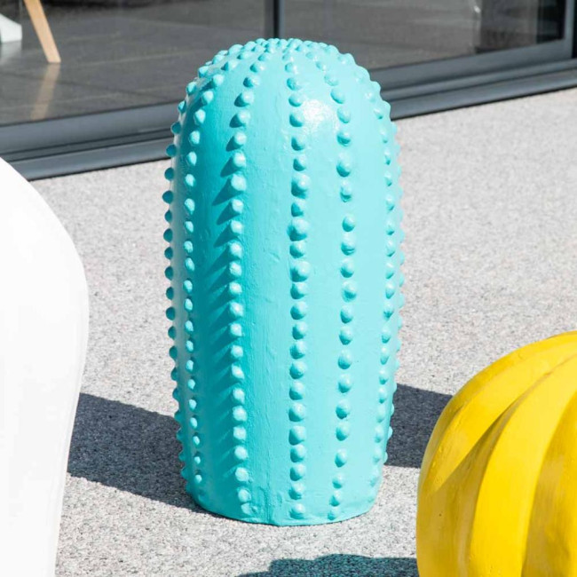 Statue jardin cactus bleu gd modèle 70cm
