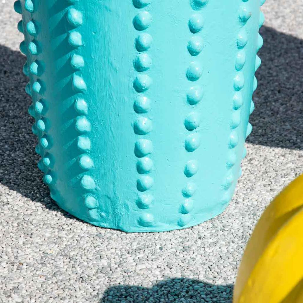 Statue jardin cactus bleu gd modèle 70cm Statue jardin cactus bleu gd modèle 70cm