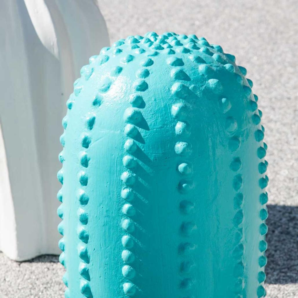 Statue jardin cactus bleu gd modèle 70cm Statue jardin cactus bleu gd modèle 70cm