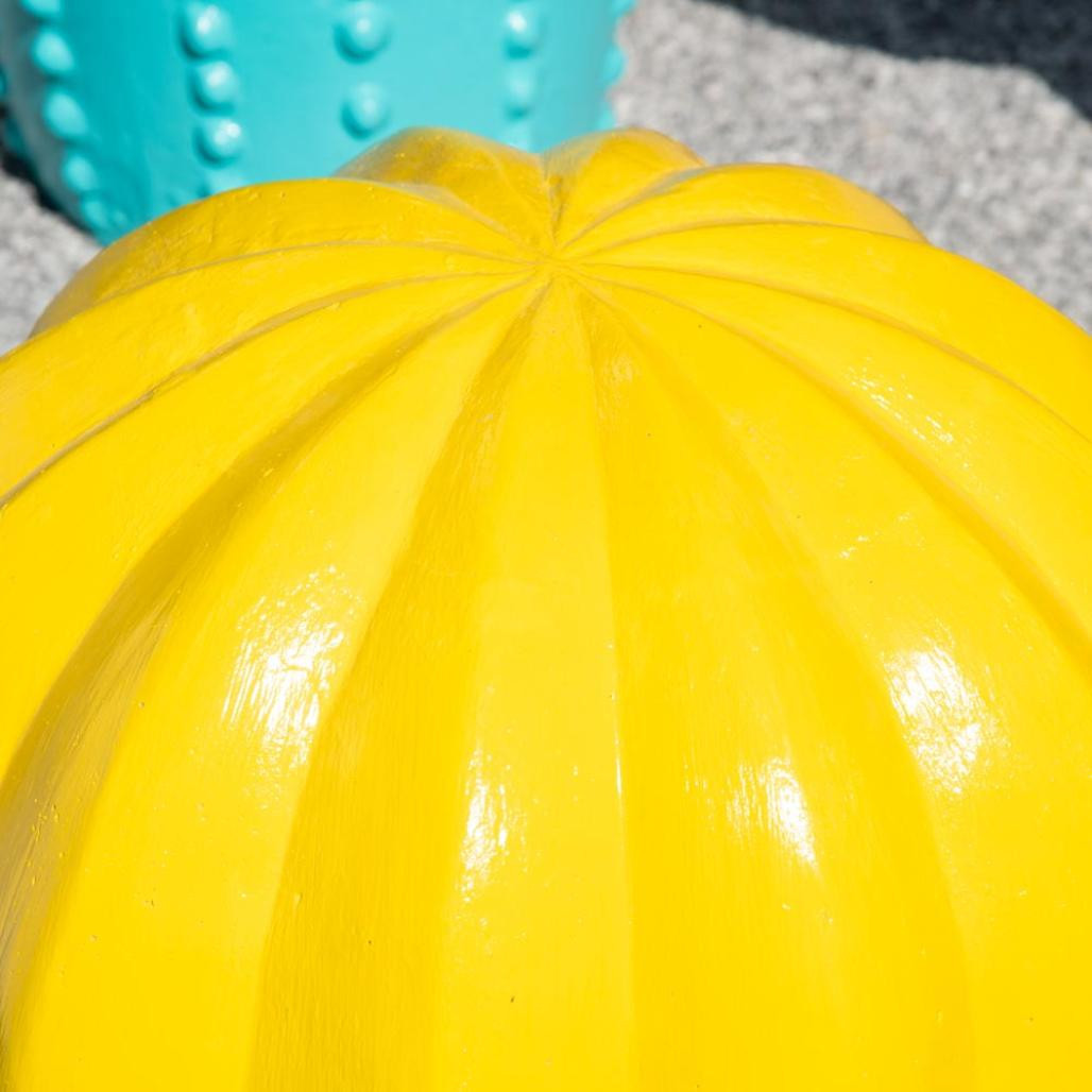 Statue jardin déco cactus jaune 45cm Statue jardin déco cactus jaune 45cm