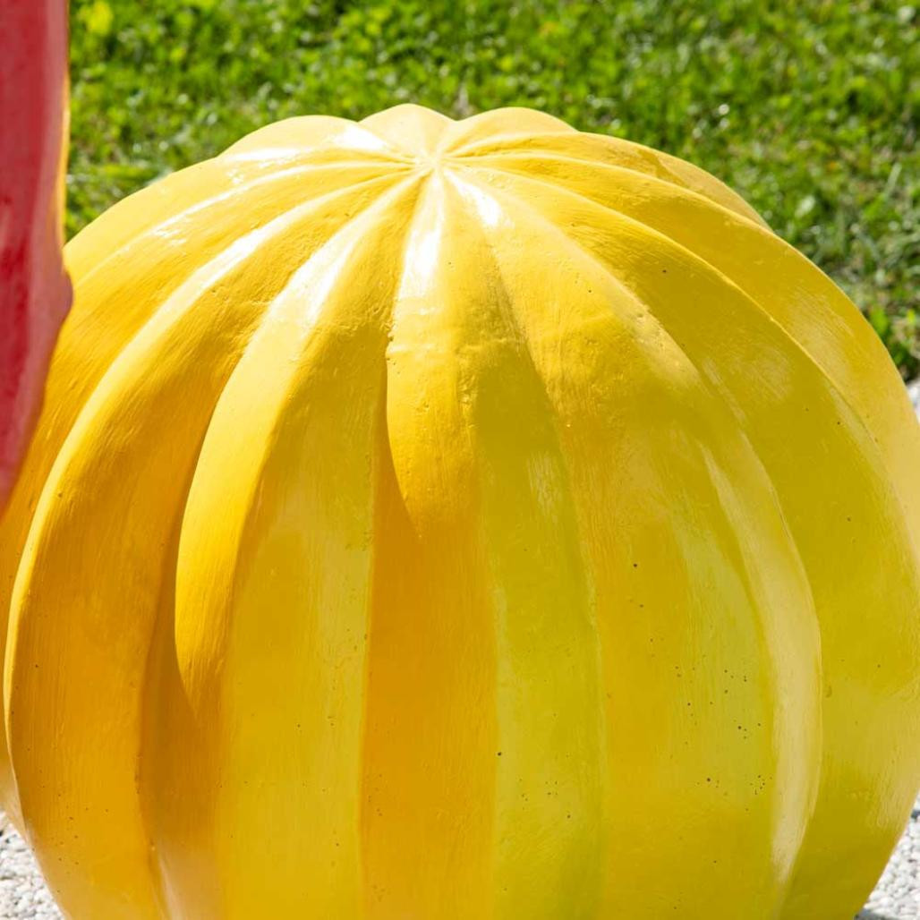 Statue jardin déco cactus jaune 45cm Statue jardin déco cactus jaune 45cm