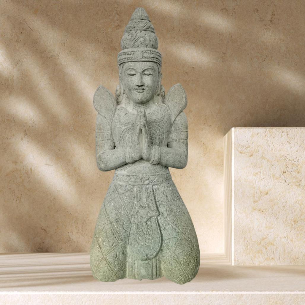 Statue en pierre teppanom bouddha thai 120 cm
