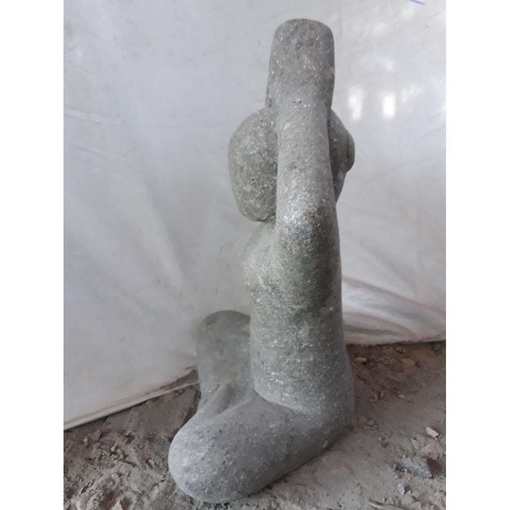 Sculpture moderne femme yoga en pierre 40 cm Sculpture moderne femme yoga en pierre 40 cm