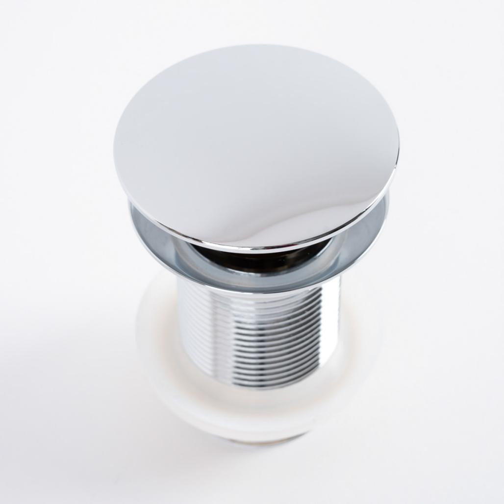 Bonde clic-clac pour vasque sans trop plein, chromé Bonde clic-clac pour vasque sans trop plein, chromé