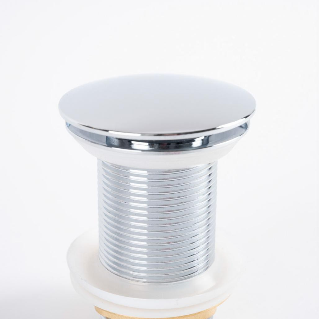 Bonde clic-clac pour vasque sans trop plein, chromé Bonde clic-clac pour vasque sans trop plein, chromé