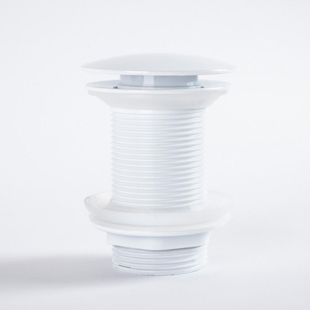 Bonde clic-clac lavabo sans trop plein, blanc Bonde clic-clac lavabo sans trop plein, blanc