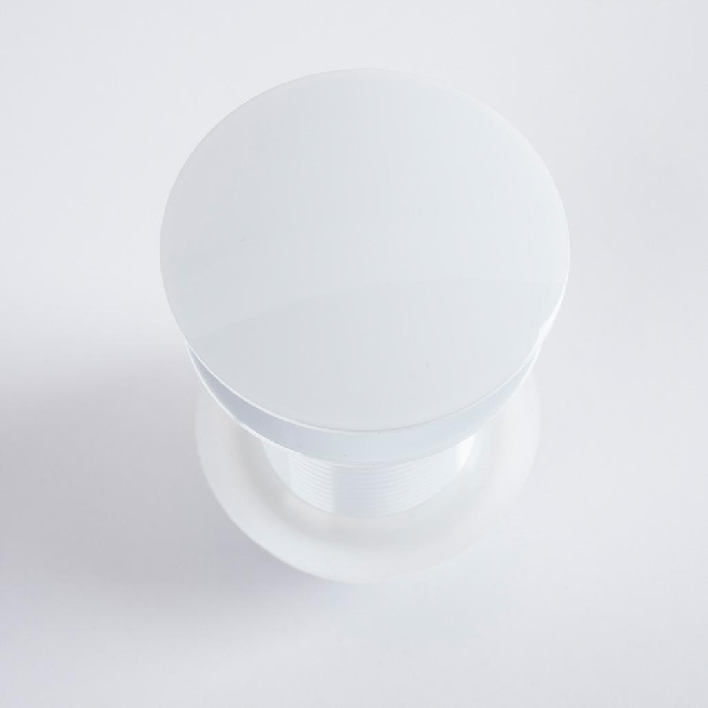 Bonde clic-clac lavabo sans trop plein, blanc Bonde clic-clac lavabo sans trop plein, blanc