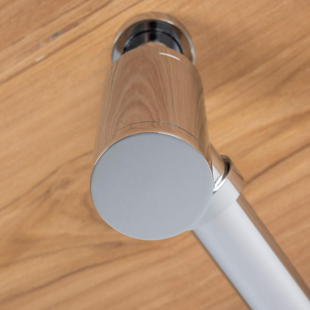 Siphon cylindrique chromé