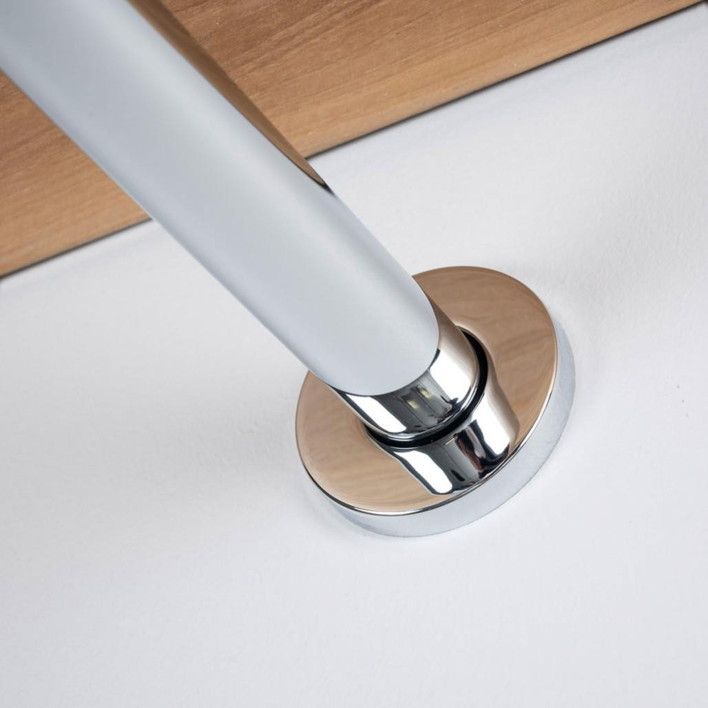 Siphon cylindrique chromé