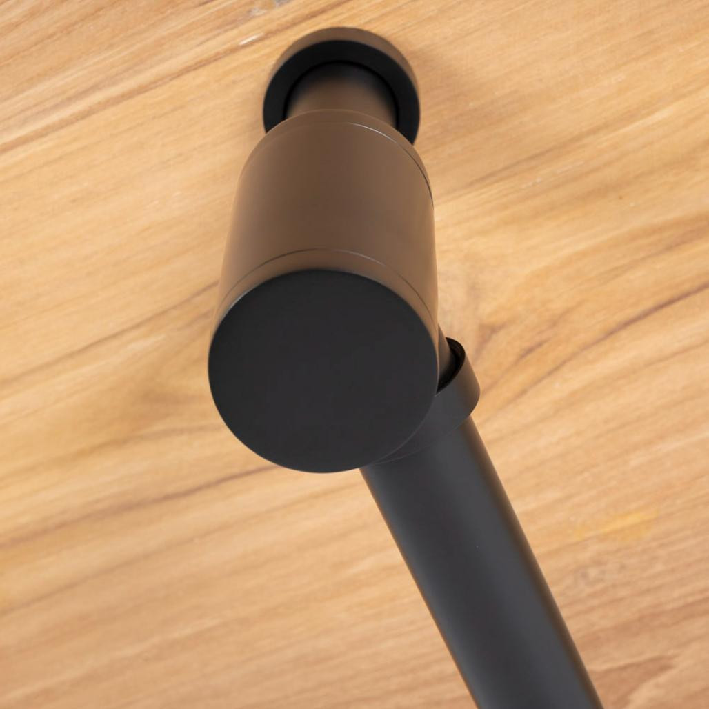 Siphon cylindrique noir mat Siphon cylindrique noir mat