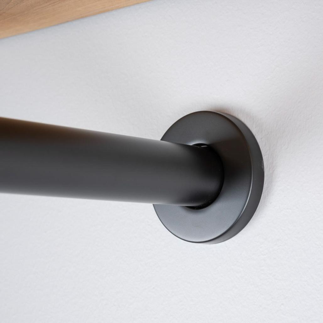 Siphon cylindrique noir mat Siphon cylindrique noir mat