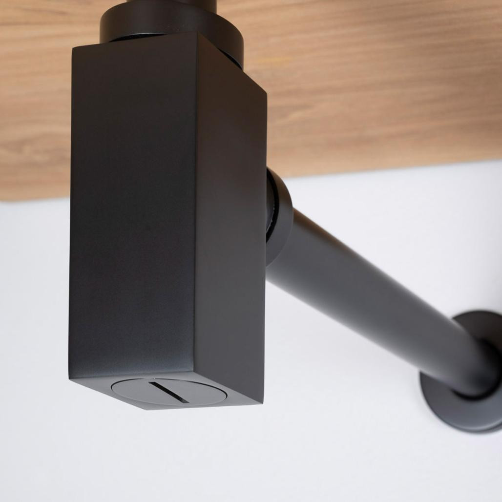 Siphon carré noir mat
