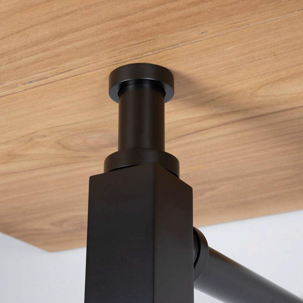 Siphon carré noir mat