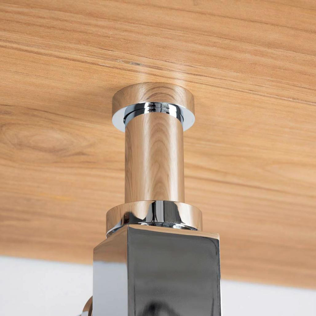 Siphon carré chromé Siphon carré chromé