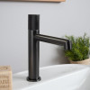 Robinet lavabo mitigeur progressif Irminio gun-métal