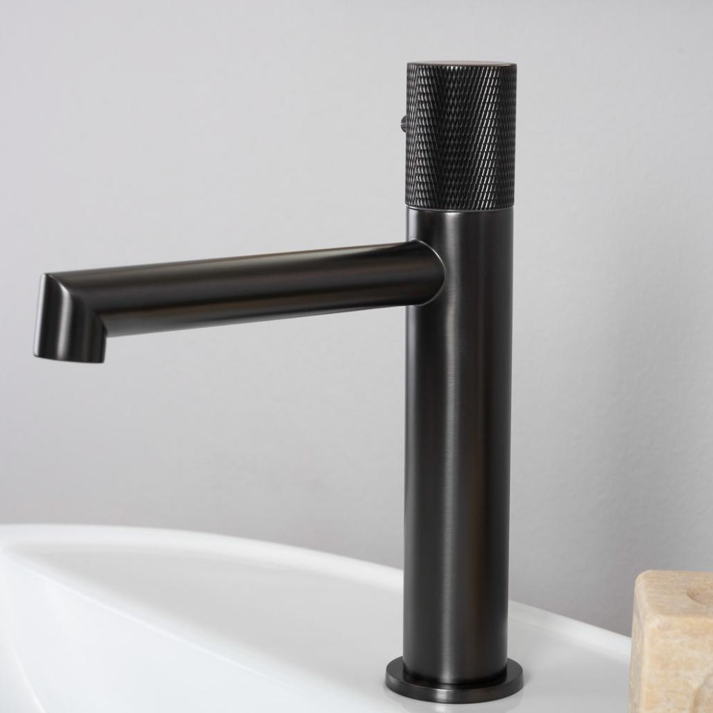 Robinet lavabo mitigeur progressif Irminio gun-métal Robinet lavabo mitigeur progressif Irminio gun-métal