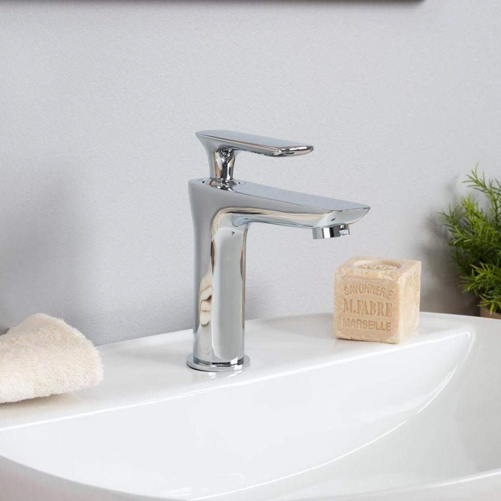 Robinet pour lavabo salle de bain Ems chromé Robinet pour lavabo salle de bain Ems chromé