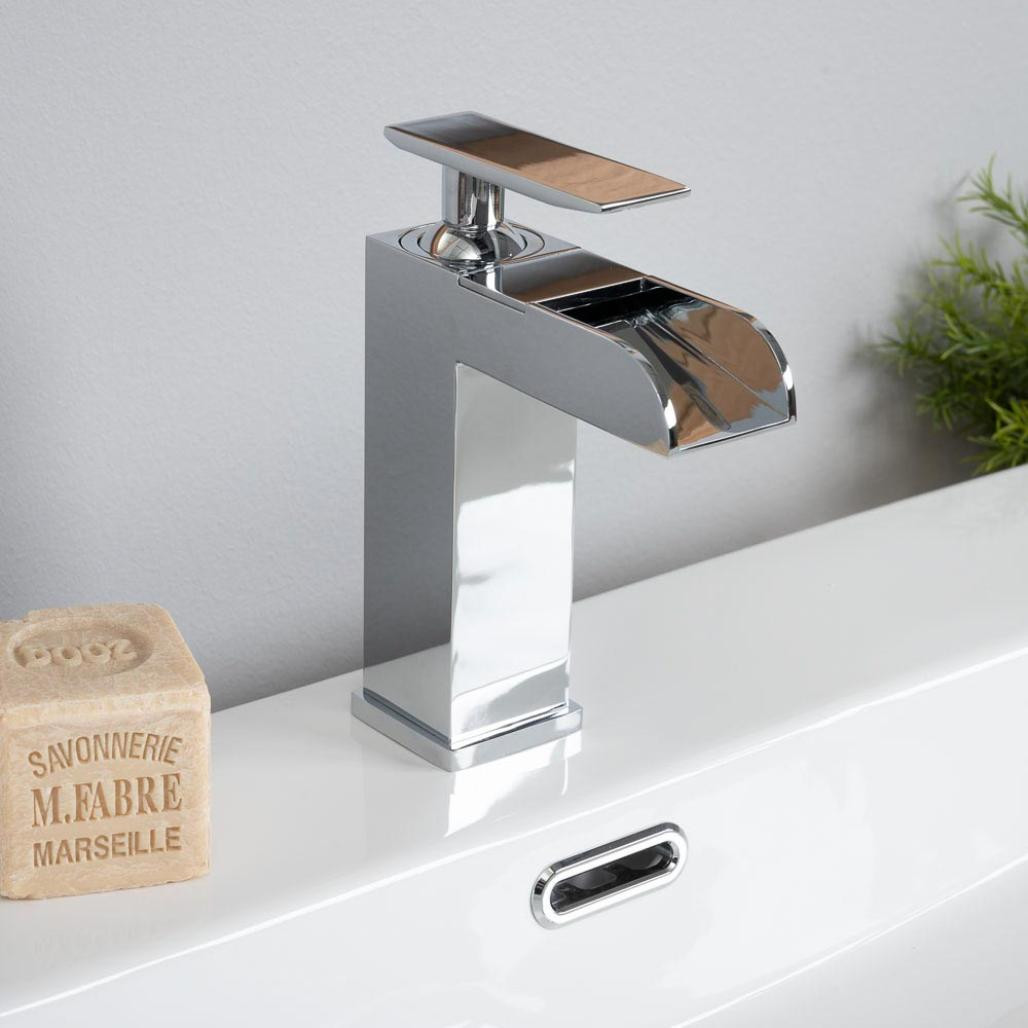 Robinet cascade pour lavabo Shannon chrome
