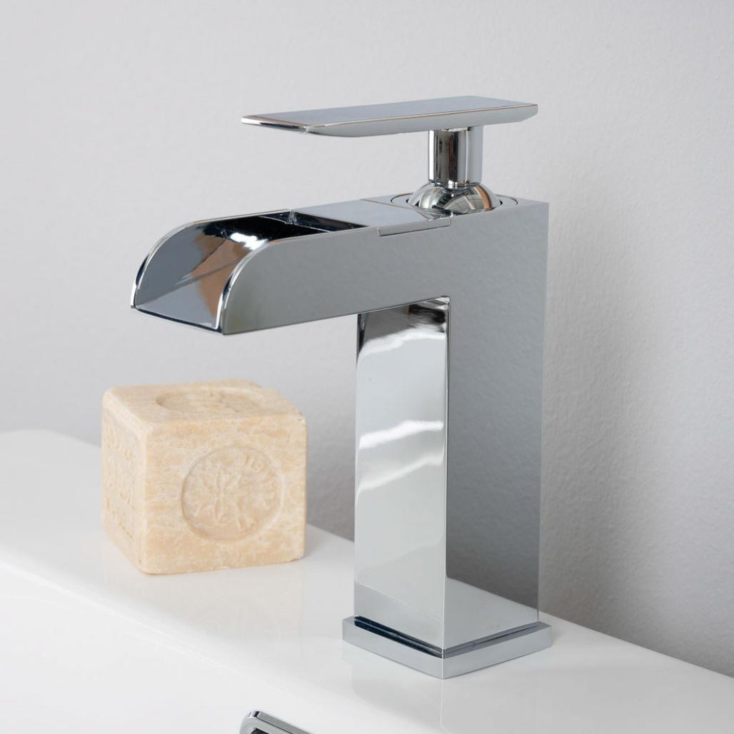 Robinet cascade pour lavabo Shannon chrome