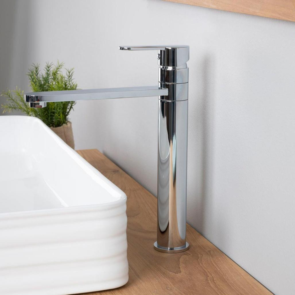 Mitigeur haut pour vasque salle de bain Corrib chrome