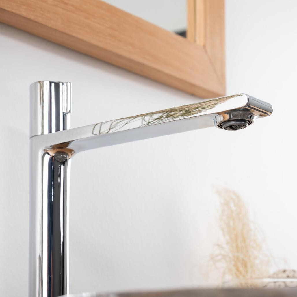Mitigeur progressif lavabo haut chromé Tamise Mitigeur progressif lavabo haut chromé Tamise