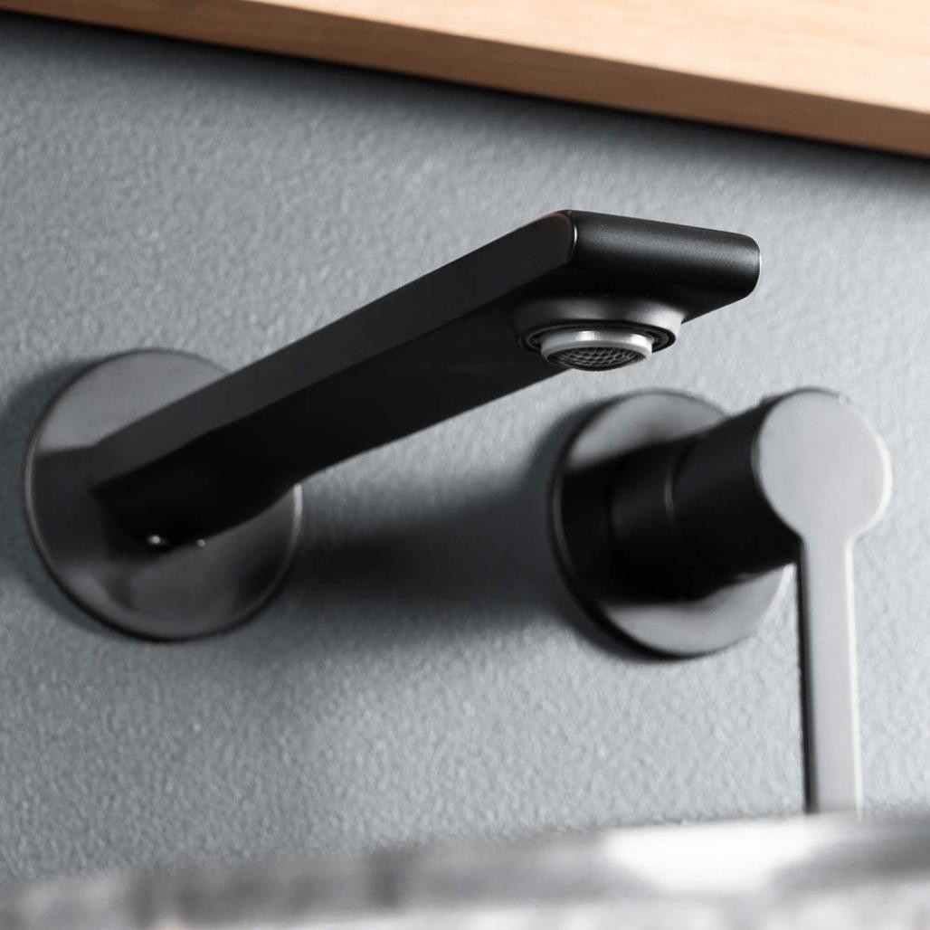 Mitigeur mural pour lavabo Tamise noir Mitigeur mural pour lavabo Tamise noir