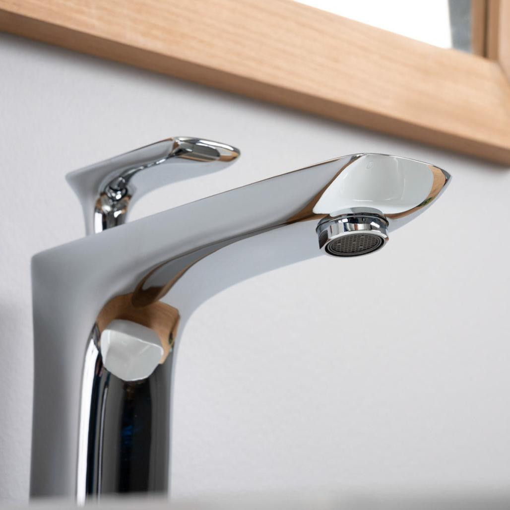 Robinet surélevé mitigeur Glomma chromé