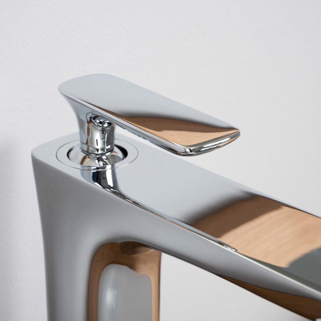 Robinet surélevé mitigeur Glomma chromé