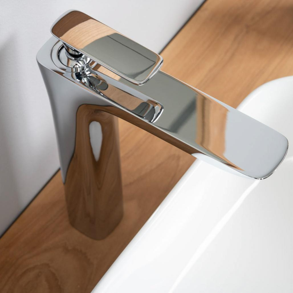 Robinet surélevé mitigeur Glomma chromé