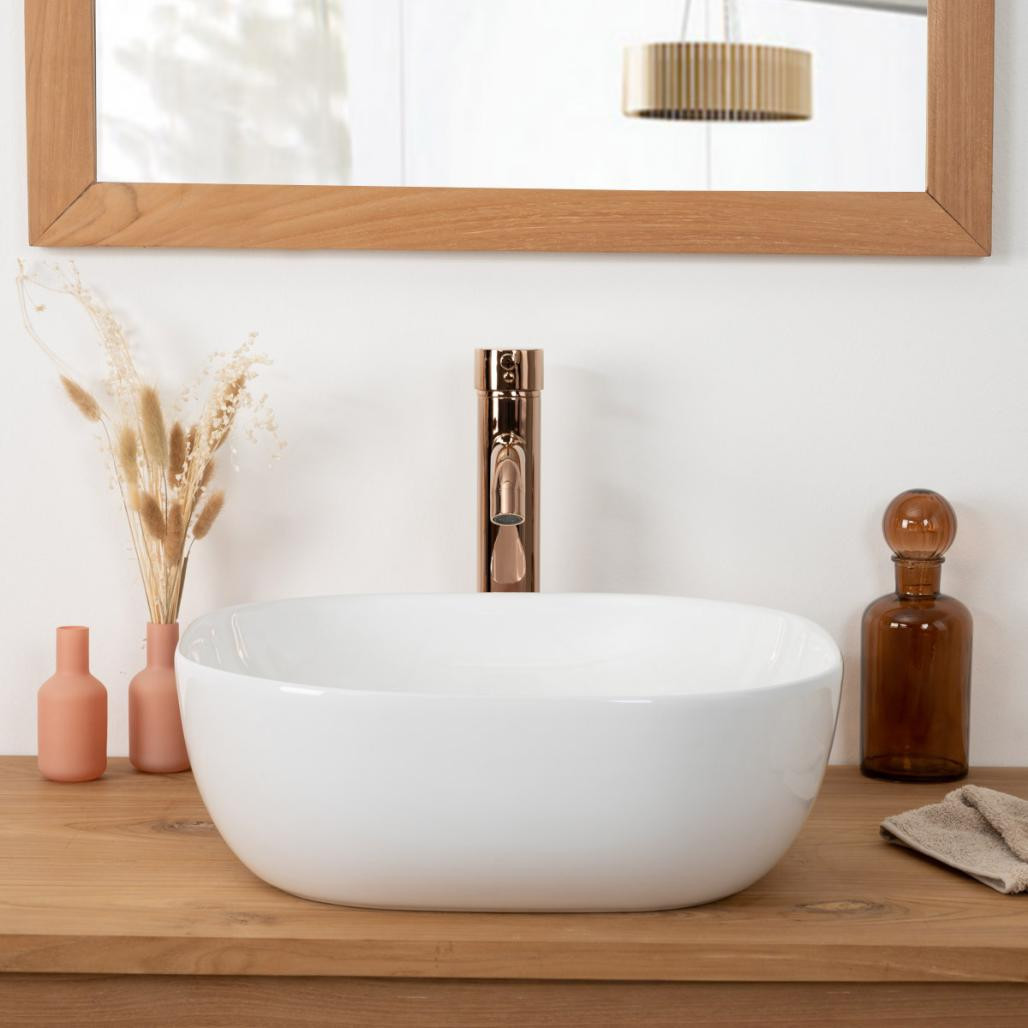 Vasque à poser en céramique Phébie 43cm