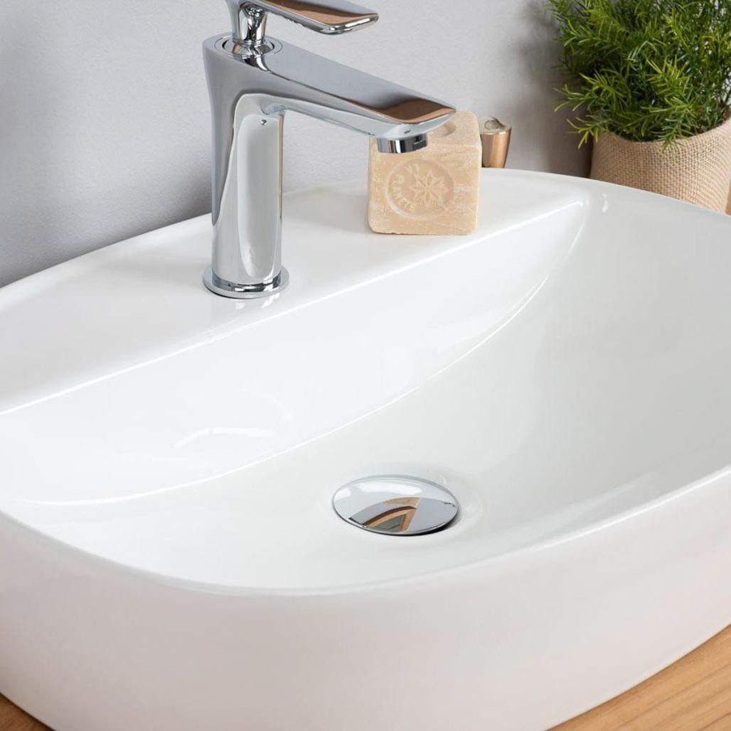 Vasque en céramique avec plage Bahia 50cm Vasque en céramique avec plage Bahia 50cm