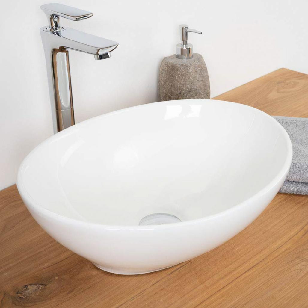 Vasque ovale en céramique Hugo Vasque ovale en céramique Hugo