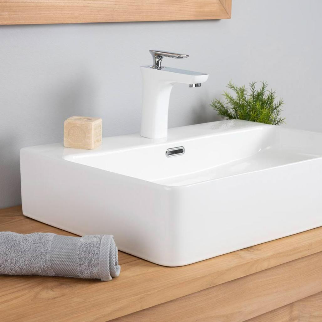 Vasque en céramique avec plage Olga 60cm