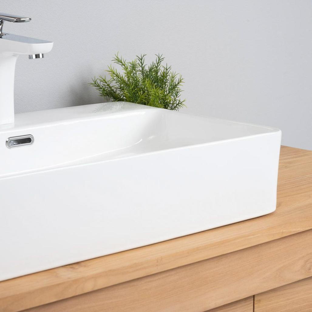 Vasque en céramique avec plage Olga 60cm